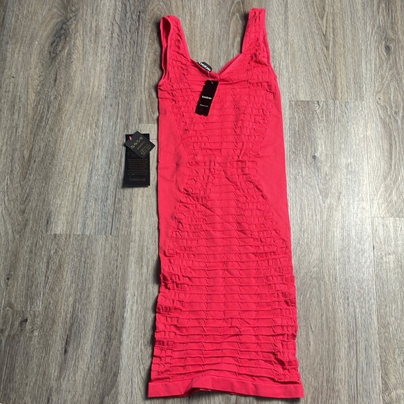 Bebe Body-con Sweetheart Neck Textured Dress Size M/L - Picture 7 of 16